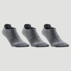 Skarpety sportowe tenis Artengo RS160 Lowedge 3 pary. Szare skarpety ARTENGO, bez wzorów, z bawełny. Za 29.99 zł.