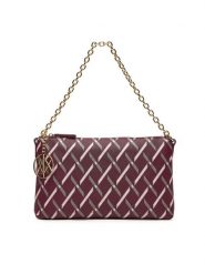 Armani Exchange Torebka XW000399 AF17155 MA043 Bordowy. Czerwone torebki klasyczne Armani Exchange, bez wzorów, z materiału, bez dodatków. Za 539.99 zł.