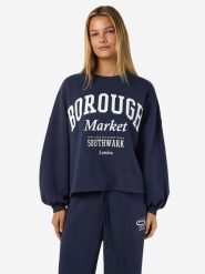 Noisy may Bluza w kolorze granatowym rozmiar: S. Niebieskie bluzy Noisy may, s, bez wzorów, bez kaptura. Za 105.63 zł.