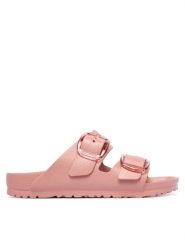 Birkenstock Klapki Arizona Big Buckle 1032032 Różowy. Czerwone klapki Birkenstock, bez wzorów, z syntetyku, bez obcasa. Za 299.99 zł.