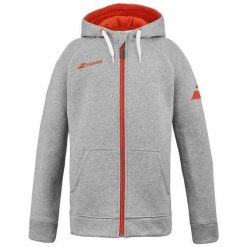 Bluza tenisowa Babolat Exercise Hood Jacket Jr. Szare bluzy BABOLAT, bez wzorów, z bawełny, z kapturem. Za 240.00 zł.