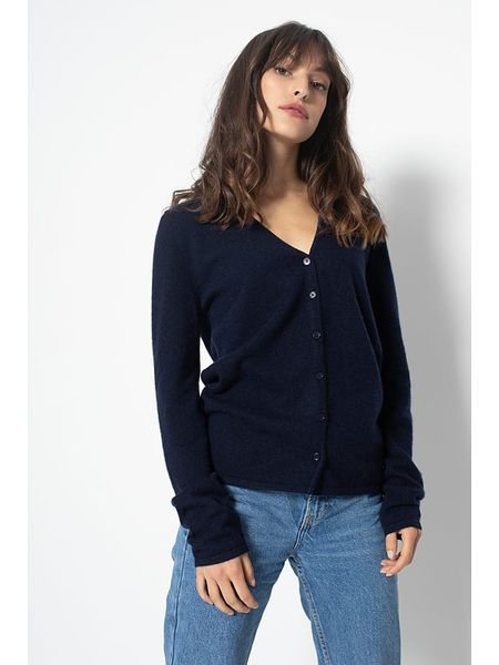 AUTHENTIC CASHMERE Kaszmirowy kardigan "Chalais" w kolorze granatowym rozmiar: XL. Niebieskie kardigany AUTHENTIC CASHMERE, xl, bez wzorów, z kaszmiru. Za 340.99 zł.