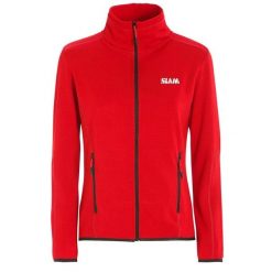 Bluza Polarowa Slam Act Ws Grid Damskie. Czerwone bluzy SLAM, l, bez wzorów, z materiału, bez kaptura. Za 690.99 zł.