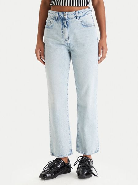 Patrizia Pepe Jeansy 8P0803/D1WZB-CB01 Niebieski Regular Fit. Niebieskie jeansy Patrizia Pepe, bez wzorów. Za 879.99 zł.