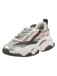 Steve Madden Sneakersy w kolorze jasnoróżowo-srebrno-białym rozmiar: 40. Białe trampki Steve Madden, bez wzorów, z materiału, bez zapięcia. Za 217.99 zł.