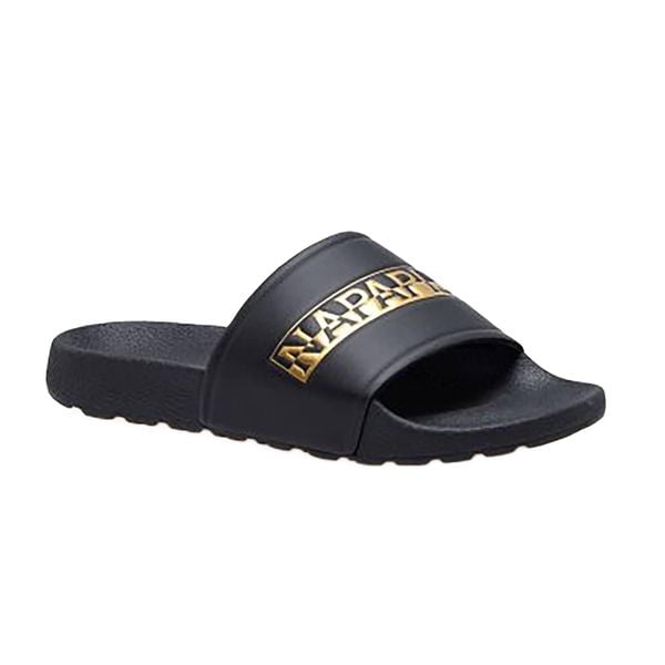 Klapki damskie Napapijri Park. Czarne klapki Napapijri, bez wzorów, bez obcasa. Za 109.99 zł.