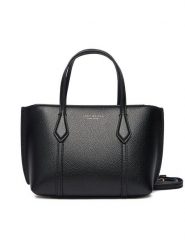 Tory Burch Torebka Perry Mini Tote 175548 Czarny. Czarne torebki klasyczne Tory Burch, bez wzorów, ze skóry, bez dodatków. Za 1,489.00 zł.
