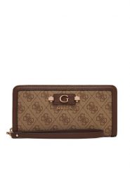 Guess Portfel 183062 Brązowy. Brązowe portfele Guess, z aplikacjami, ze skóry. Za 250.99 zł.