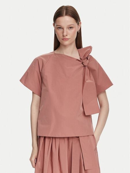 Weekend Max Mara Bluzka Recente 2625166071 Brązowy Regular Fit. Brązowe bluzki Weekend Max Mara, bez wzorów, z bawełny, bez kołnierzyka, bez ramiączek. Za 694.99 zł.