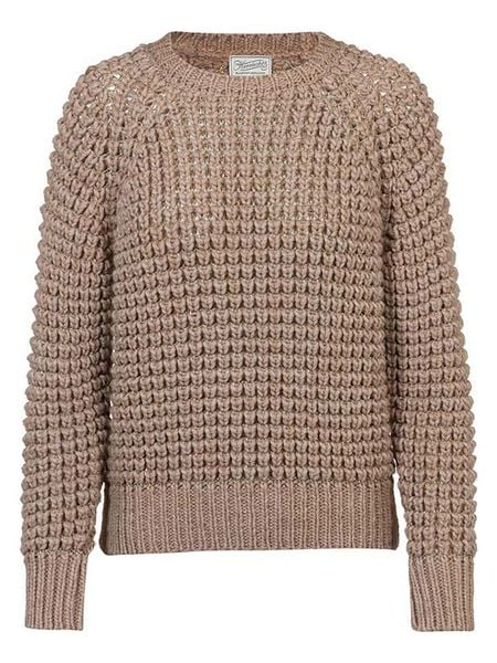 Herrlicher Sweter "Narlina" w kolorze beżowym rozmiar: L. Brązowe swetry Herrlicher, l, bez wzorów, ze splotem, bez ramiączek. Za 209.95 zł.