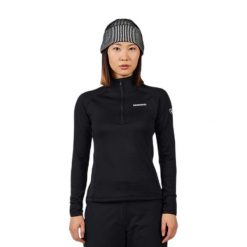 Kurtka narciarska 1/4 Zip damska Rossignol Blackside MIX. Czarne kurtki narciarskie Rossignol, bez wzorów, bez kaptura, narciarskie. Za 554.00 zł.