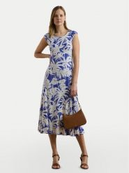 LAUREN RALPH LAUREN Sukienka codzienna 200971078001 Niebieski Regular Fit. Niebieskie sukienki Lauren Ralph Lauren, na co dzień, s, bez wzorów, z syntetyku, bez kołnierzyka, bez ramiączek, proste. Za 759.99 zł.