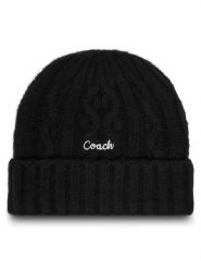 Coach Czapka CCL47 Czarny. Czarne czapki Coach, bez wzorów, z poliesteru. Za 259.99 zł.