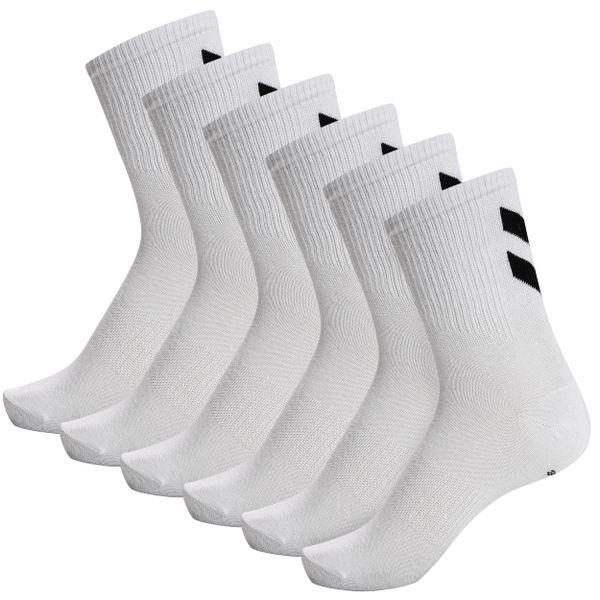 Skarpetki białe Humel hmlCHEVRON 6-PACK SOCKS uniwersalne. Białe skarpety Hummel, bez wzorów. Za 124.50 zł.