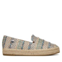 Espadryle Roxy. Niebieskie espadryle Roxy, bez wzorów, bez obcasa, bez zapięcia. Za 99.99 zł.