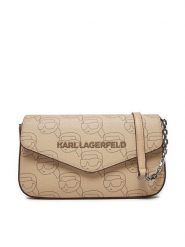 KARL LAGERFELD Torebka A1W32045 Beżowy. Brązowe torebki klasyczne KARL LAGERFELD, bez wzorów, ze skóry, bez dodatków. Za 519.99 zł.