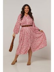 Curvy Lady Sukienka w kolorze jasnoróżowym rozmiar: 44/46. Różowe sukienki Curvy Lady, na co dzień, bez wzorów, klasyczne, bez kołnierzyka, bez ramiączek, maxi, proste. Za 153.71 zł.