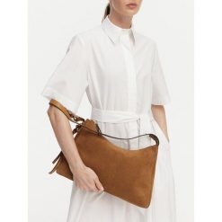 Torebka Tommy Hilfiger. Brązowe torebki klasyczne TOMMY HILFIGER, bez wzorów, bez dodatków. Za 949.99 zł.