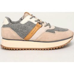 Gant - Buty Linda. Brązowe obuwie sportowe GANT, z materiału, bez zapięcia. Za 479.90 zł.
