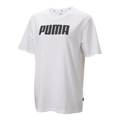 T-shirt z krótkim rękawem damski Puma ESS. Białe t-shirty Puma, xs, bez wzorów, bez kołnierzyka, bez ramiączek. Za 73.99 zł.