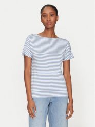 Marella T-Shirt Congo 2515971041 Błękitny Regular Fit. Niebieskie t-shirty Marella, xl, bez wzorów, z wiskozy, bez kołnierzyka, bez ramiączek. Za 159.99 zł.