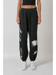 Weekday Spodnie dresowe w kolorze czarnym rozmiar: L. Czarne spodnie dresowe Weekday, l, bez wzorów, z dresówki. Za 82.64 zł.