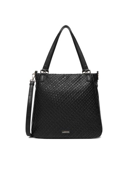 Lasocki Torebka C-LSK-K-046-06 Czarny. Czarne torebki klasyczne Lasocki, bez wzorów, z tworzywa sztucznego, bez dodatków. Za 219.99 zł.