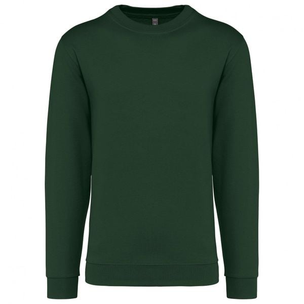 Bluza z okrągłym dekoltem Kariban. Zielone bluzy KARIBAN, xl, bez wzorów, z bawełny, bez kaptura. Za 123.50 zł.