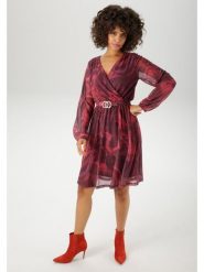 Aniston Sukienka w kolorze bordowym rozmiar: 38. Czerwone sukienki Aniston, bez wzorów, bez kołnierzyka, bez ramiączek, midi. Za 109.00 zł.