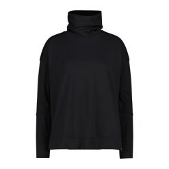 Damski sweter z okrągłym dekoltem CMP. Czarne swetry CMP, na zimę, bez wzorów, bez ramiączek. Za 276.00 zł.