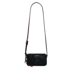 Torebka Desigual. Czarne listonoszki Desigual, bez wzorów, bez dodatków. Za 249.99 zł.