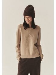 TATUUM Sweter w kolorze beżowym rozmiar: XL. Brązowe swetry Tatuum, xl, bez wzorów, bez ramiączek. Za 131.12 zł.