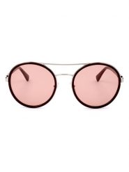 Longchamp Damskie okulary przeciwsłoneczne w kolorze srebrno-brązowo-jasnoróżowym rozmiar: 55. Brązowe okulary przeciwsłoneczne Longchamp, bez wzorów, z tworzywa sztucznego. Za 214.95 zł.