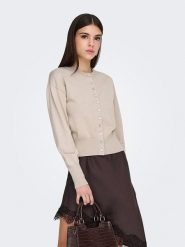 ONLY Kardigan w kolorze beżowym rozmiar: XS. Brązowe kardigany Only, xs, bez wzorów. Za 134.95 zł.