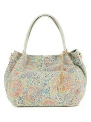 Mia Tomazzi Skórzana torebka w kolorze zielonym ze wzorem - 24 x 21 x 13 cm rozmiar: onesize. Zielone torby na ramię Mia Tomazzi, bez wzorów, z materiału, przez ramię, bez dodatków. Za 268.55 zł.