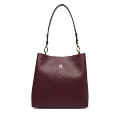 Torebka Tommy Hilfiger. Czerwone torebki klasyczne TOMMY HILFIGER, bez wzorów, bez dodatków. Za 649.99 zł.