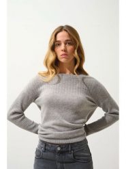 AUTHENTIC CASHMERE Kaszmirowy sweter "Daria" w kolorze szarym rozmiar: XL. Szare swetry AUTHENTIC CASHMERE, xl, bez wzorów, z kaszmiru, bez ramiączek. Za 348.08 zł.