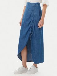 Pepe Jeans Spódnica jeansowa PL901218 Niebieski Slim Fit. Niebieskie spódnice Pepe Jeans, s, bez wzorów, z bawełny. Za 279.99 zł.