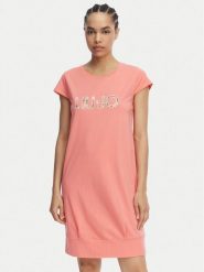 Liu Jo Beachwear Sukienka codzienna VA6212 JS003 Koralowy Regular Fit. Pomarańczowe sukienki Liu Jo Beachwear, na co dzień, l, bez wzorów, z bawełny, bez kołnierzyka, bez ramiączek, proste. Za 339.99 zł.