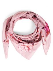 GUESS Szalik damski Kobiety różowy wzorzysty, ONE SIZE. Czerwone szaliki Guess, z aplikacjami, z syntetyku, eleganckie. Za 229.95 zł.