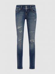 LTB Dżinsy "Molly M" - Slim fit - w kolorze granatowym rozmiar: W26/L30. Niebieskie jeansy LTB, l, z aplikacjami. Za 105.63 zł.