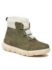Sorel Botki Explorer Next™ Carnival Wp NL5026-397 Zielony. Zielone botki Sorel, bez wzorów, ze skóry, bez obcasa, na płaskiej podeszwie, bez zapięcia. Za 649.99 zł.