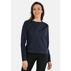 Bawełniana bluza damska z okrągłym dekoltem Teyli Ellis. Niebieskie bluzy Teyli, xl, bez wzorów, z bawełny, bez kaptura. Za 229.99 zł.