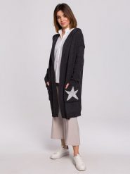 Be Wear Kardigan w kolorze antracytowym rozmiar: S/M. Czarne kardigany Be Wear, m, bez wzorów. Za 293.95 zł.