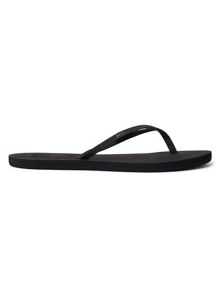 Reef Japonki "Bliss Nights" w kolorze czarnym rozmiar: 40. Czarne klapki Reef, bez wzorów, z otwartym noskiem, bez obcasa. Za 129.95 zł.