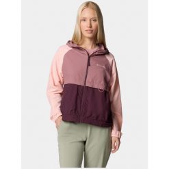 Wiatrówka damska Columbia Spire Valley. Czerwone kurtki sportowe Columbia, m, bez wzorów, z softshellu, bez kaptura, trekkingowe. Za 379.00 zł.