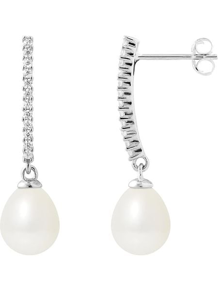Pearl Addict Srebrne kolczyki-wkrętki z perłami i cyrkoniami rozmiar: onesize. Białe kolczyki Pearl Addict, z cyrkonią, srebrne. Za 260.99 zł.