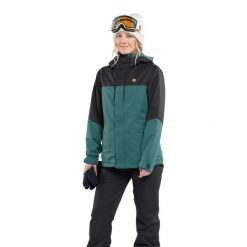 Kurtka snowboardowa damska Volcom Bolt Ins. Niebieskie kurtki narciarskie Volcom, xs, bez wzorów, bez kaptura, narciarskie. Za 539.99 zł.