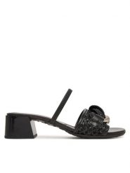 Hispanitas Sandały RHV264805 C001 Czarny. Czarne sandały Hispanitas, bez wzorów, ze skóry, bez obcasa, na słupku, bez zapięcia. Za 539.99 zł.