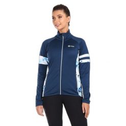 Bluza damska Kilpi Junie. Niebieskie bluzy Kilpi, s, bez wzorów, ze lnu, bez kaptura. Za 215.49 zł.